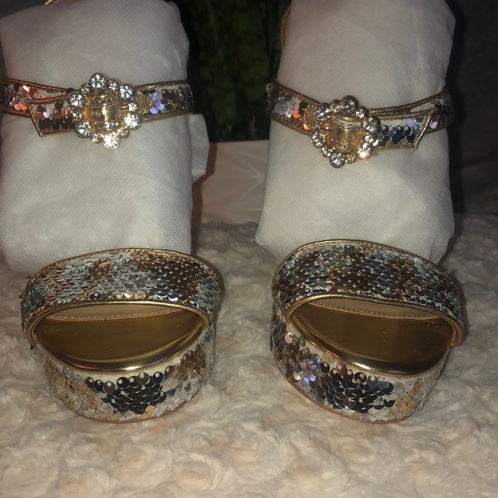 Sequin high heels